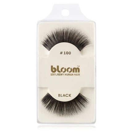 Bloom Natural False Eyelashes No. 100 (Black) - 1 cm - Maison des fragrances