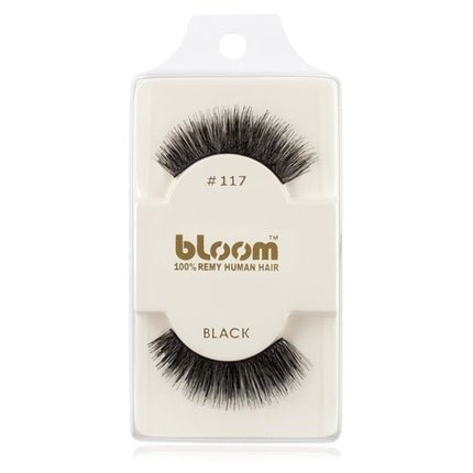 Bloom Natural False Eyelashes No. 117 (Black) - 1 cm - Maison des fragrances