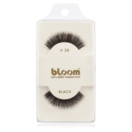 Bloom Natural False Eyelashes No. 20 (Black) - 1 cm - Maison des fragrances