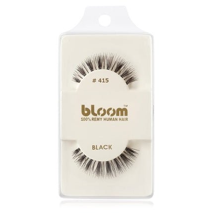 Bloom Natural False Eyelashes No. 415 (Black) - 1 cm - Maison des fragrances