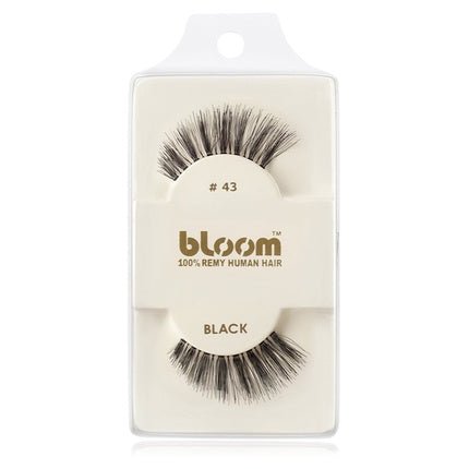 Bloom Natural False Eyelashes No. 43 (Black) - 1 cm - Maison des fragrances