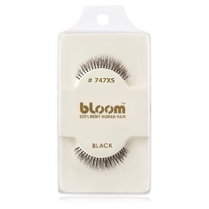 Bloom Natural False Eyelashes No. 747XS (Black) - 1 cm - Maison des fragrances