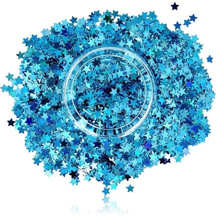 Blue Cosmetic Glitter Stars for Face - Maison des fragrances
