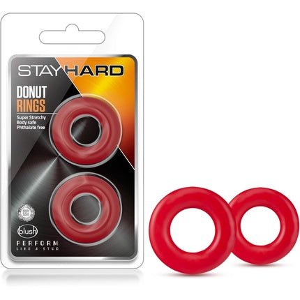 Blush Donut Penis Ring Red One Size - Maison des fragrances