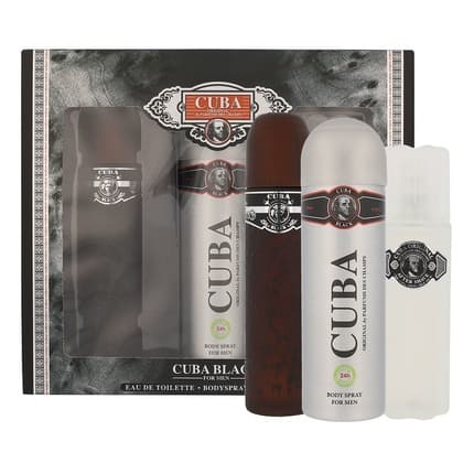 Cuba Originals Cuba Original Cuba Black Set - , Deodorant , After Shave Balm Coffret (Coffret) Mixte 1ml