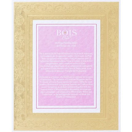 Bois 1920 Le Voluttuose Notturno Fiorentino Eau de Parfum (EDP) Mixte - Maison des fragrances