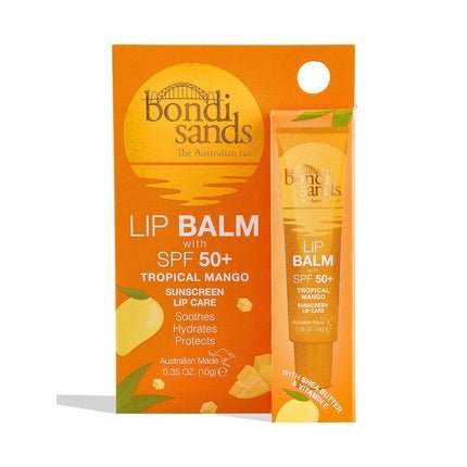 Bondi Sands Lip Balm SPF 50+ Tropical Mango Moisturizing Lip Care with SPF 50 for Comprehensive Sun Protection 10g - Maison des fragrances