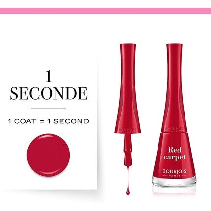 Bourjois 1 Second Nail Polish Red 9ml - Maison des fragrances