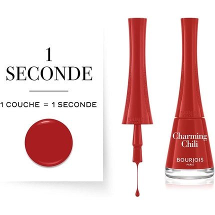 Bourjois 1 Seconde Nail Polish 49 Charming Chill 9ml - Maison des fragrances