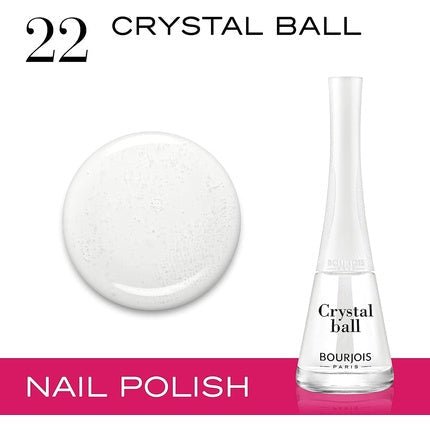Bourjois 1 Seconde Nail Polish 9ml Crystal Clear - Maison des fragrances