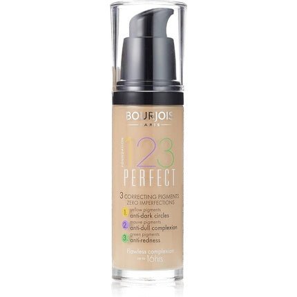 Bourjois 123 Perfect Medium Coverage Liquid Foundation 52 Vanilla 30ml - Maison des fragrances