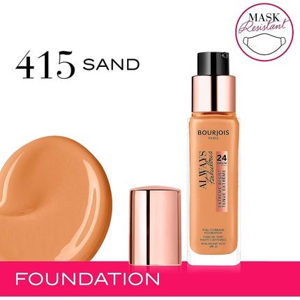 Bourjois Always Fabulous Foundation 415 Sand - Maison des fragrances