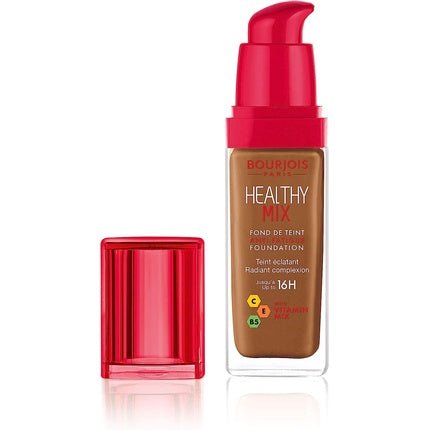 Bourjois Healthy Mix Anti - Fatigue Medium Coverage Liquid Foundation 63 Cocoa 30ml - Maison des fragrances
