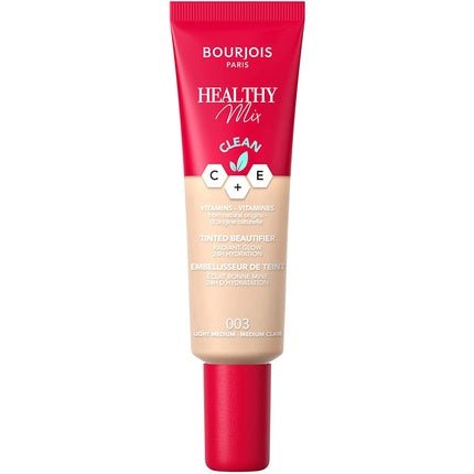 Bourjois Healthy Mix Tinted Beautifier Foundation Lightweight Moisturizing Foundation 003 Light Medium 30ml - Maison des fragrances