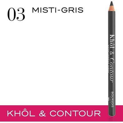 Bourjois Khol & Contour Eye Pencil Extra - Long Wear 003 Misti - Gris 1.2g - Maison des fragrances
