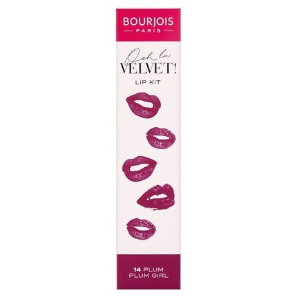 Bourjois Ooh La Velvet Lipstick & Lipliner 14 Plum Plum Girl - Maison des fragrances