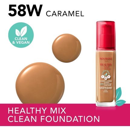 Bourjois Paris Healthy Mix Clean & Vegan Radiant Foundation - Maison des fragrances