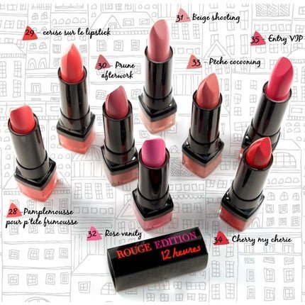 Bourjois Rouge Edition 12H Lipstick 43 Rouge Your Body - Maison des fragrances