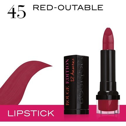 Bourjois Rouge Edition 12H Lipstick 45 Red - Outable - Maison des fragrances