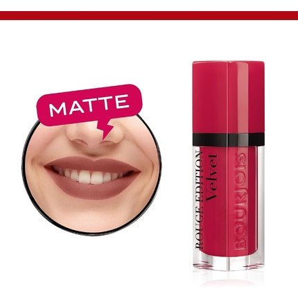 Bourjois Rouge Edition Velvet Liquid Lipstick 02 Frambourjoise Purples 6.7ml - Maison des fragrances