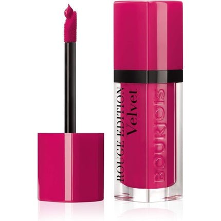 Bourjois Rouge Edition Velvet Liquid Lipstick 06 Pink Pong Purples 6.7ml - Maison des fragrances