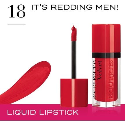 Bourjois Rouge Edition Velvet Liquid Lipstick 18 It's Redding Men 6.7ml - Maison des fragrances