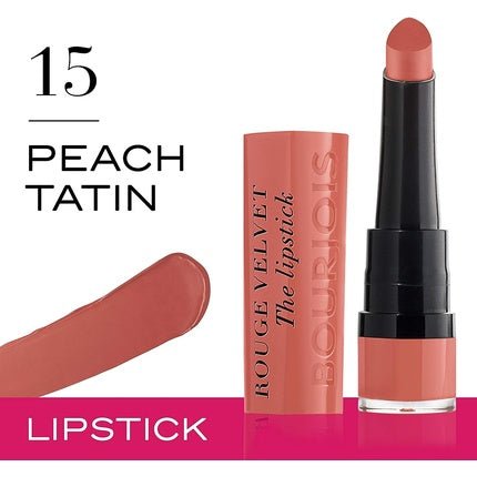 Bourjois Rouge Velvet The Lipstick Bullet 15 Peach Tatin Nudes 2.4g - Maison des fragrances