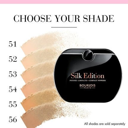 Bourjois Silk Edition Compact Powder 55 Golden Honey 9g - Maison des fragrances