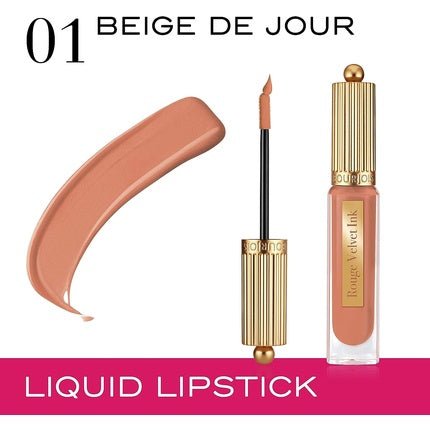 Bourjois Velvet Ink Liquid Lipstick - Shade 01 Beige - Maison des fragrances