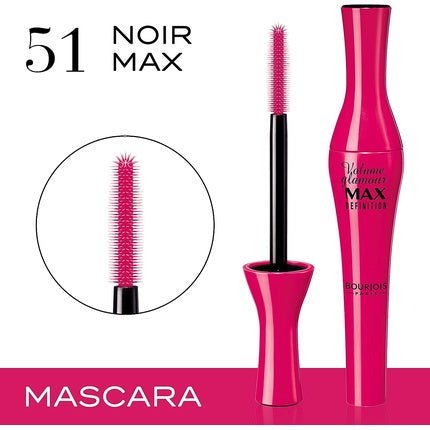 Bourjois Volume Glamour Max Definition Mascara Black 10ml - Maison des fragrances