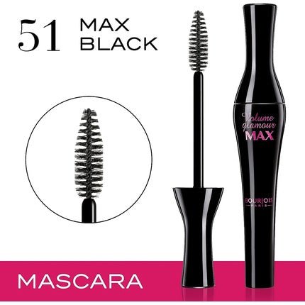 Bourjois Volume Glamour Max Mascara 51 Max Black 8.8ml - Maison des fragrances