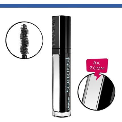 Bourjois Volume Reveal Zoom X3 Waterproof Mascara - 23 Waterproof Black, 7.5ml - Maison des fragrances