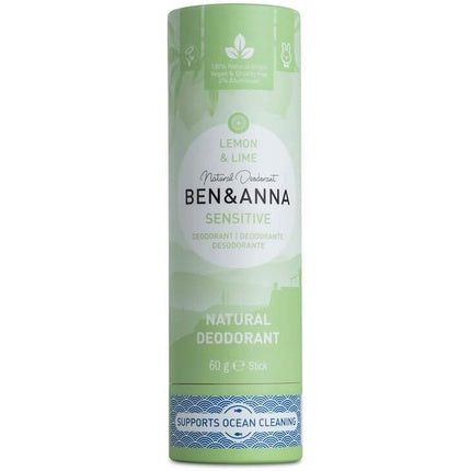 Ben&Anna Sensitive Papertube Deodorant Lemon & Lime 60g Ben&Anna