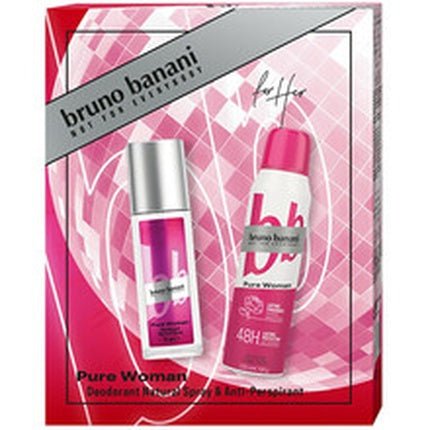 Bruno Banani Pure Woman Gift Set - Deodorant 75 Ml And Antiperspirant 150 Ml - Maison des fragrances
