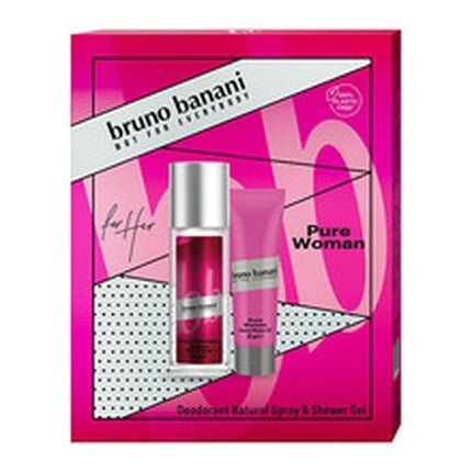Bruno Banani Pure Woman Gift Set - Deodorant 75 Ml And Shower Gel 50 Ml - Maison des fragrances