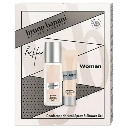 Bruno Banani Woman Deodorant With Spray 75 Ml And Shower Gel 50 Ml - Maison des fragrances