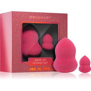 BrushArt Make - up Sponge Set Mini me - Pink, Mini Size - Maison des fragrances