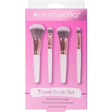 Brushworks Travel Set Pink & Gold - Maison des fragrances