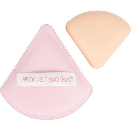 Brushworks Triangular Pillow Puff Duo - Maison des fragrances