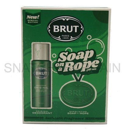 Brut Deodorant & Soap on a Rope Men's Boxed Gift Set Special Edition - Maison des fragrances