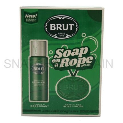 Brut Deodorant & Soap on a Rope Men's Boxed Gift Set Special Edition - Maison des fragrances