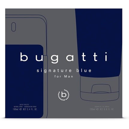 Bugatti Signature Blue Man - Eau De Toilette 100ml + Shower Gel 200ml - Gift Set - Maison des fragrances