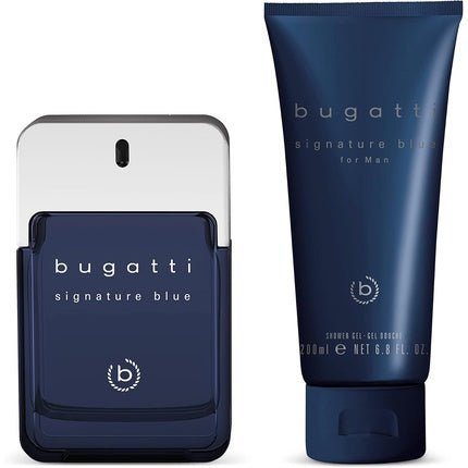 Bugatti Signature Blue Man - Eau De Toilette 100ml + Shower Gel 200ml - Gift Set - Maison des fragrances
