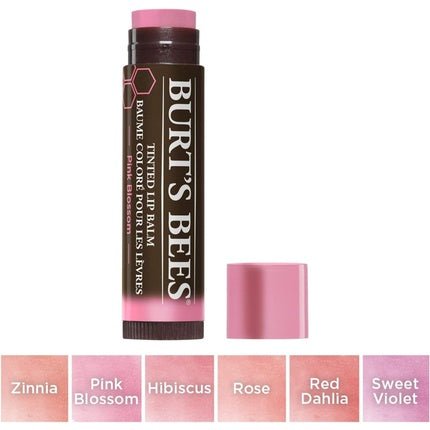 Burt's Bees 100% Natural Moisturizing Tinted Lip Balm Pink Blossom - Maison des fragrances