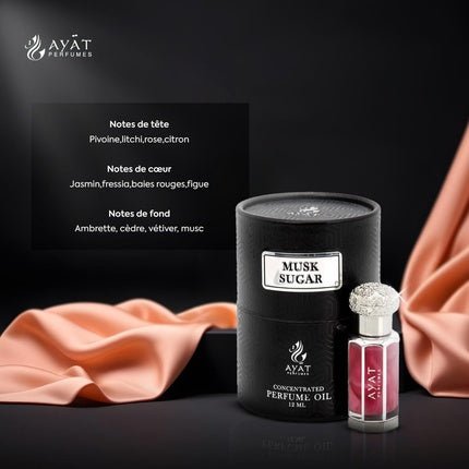 Business Square Bs AYAT s Extrait de Unisex Attar Alcohol-Free Long-Lasting Musk Sugar Parfum 12ml Unisexe - Maison des fragrances