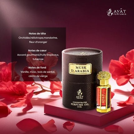 Business Square Bs AYAT s Musk D'Arabia Extract - Unisex Attar Alcohol Free 12ml Unisexe - Maison des fragrances