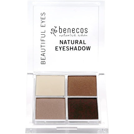 Benecos Natural Cosmetics Quattro Eyeshadow Palette Vegan Coffee - Benecos