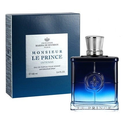 Marina de Bourbon Princesse Monsieur Le Prince Intense Pour Homme Citrus Aromatic 3.4oz, 1oz équivaut à 30ml Eau de parfum  Spray Marina De Bourbon