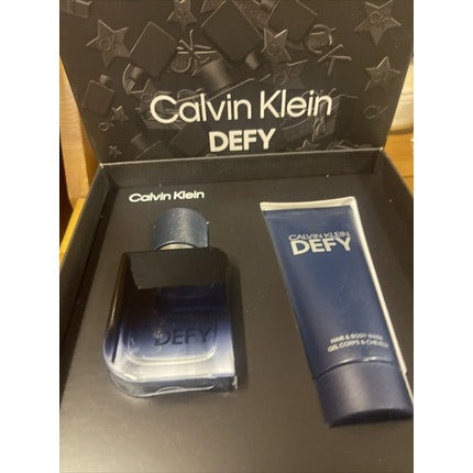 Calvin Klein Defy 50ml Eau De Parfum Coffret Avec 100ml Shower Gel - Boxed Calvin Klein