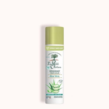 Le Petit Olivier Fresh Deodorant Aloe Vera 24 Hour Effectiveness Alcohol-Free Anti-Stain Effect 98% Natural Origin Skin-Friendly Made in France Aloe Vera Déodorant (Déo) Mixte 50ml